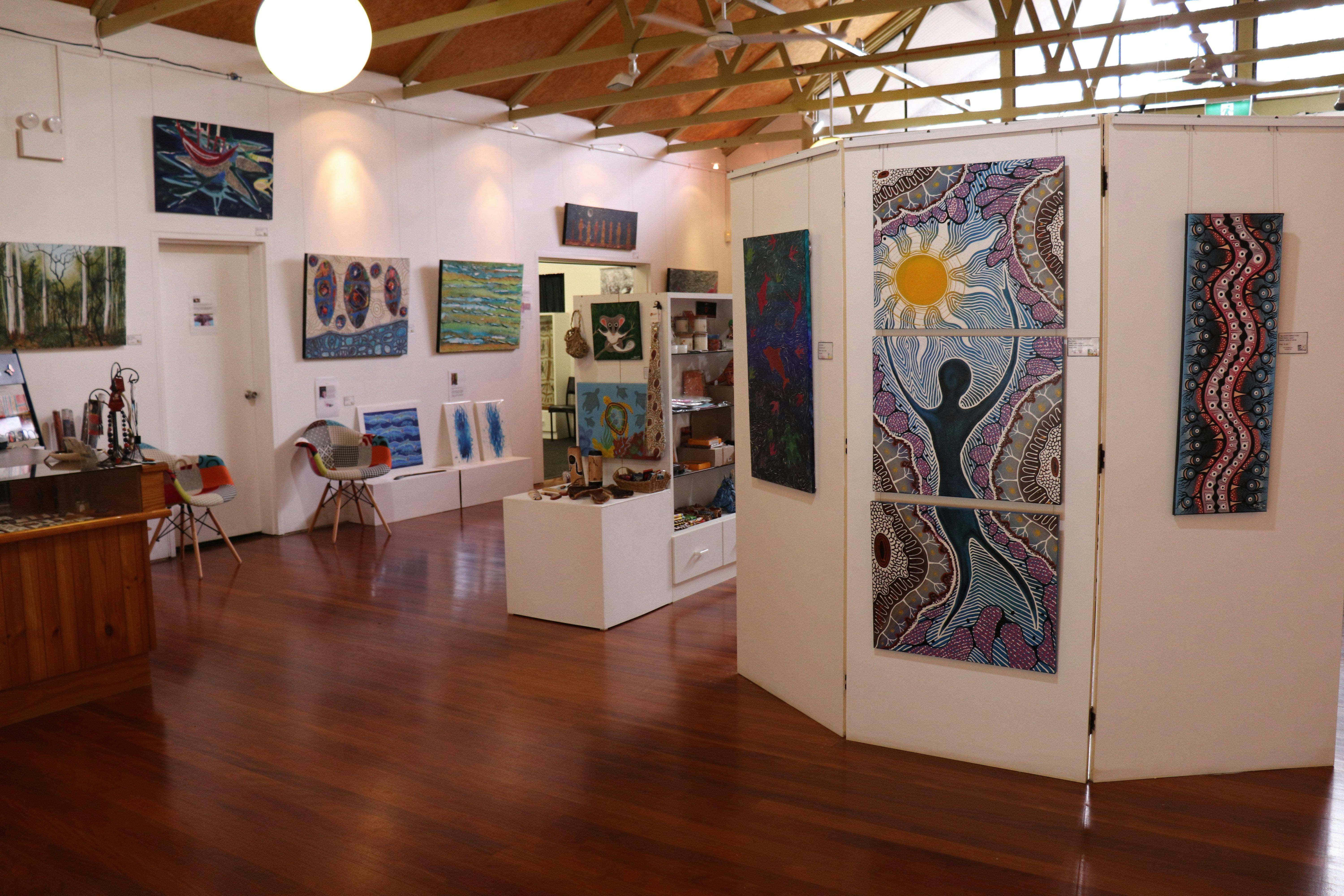 Inside Wadjar Regional Indigenous Gallery