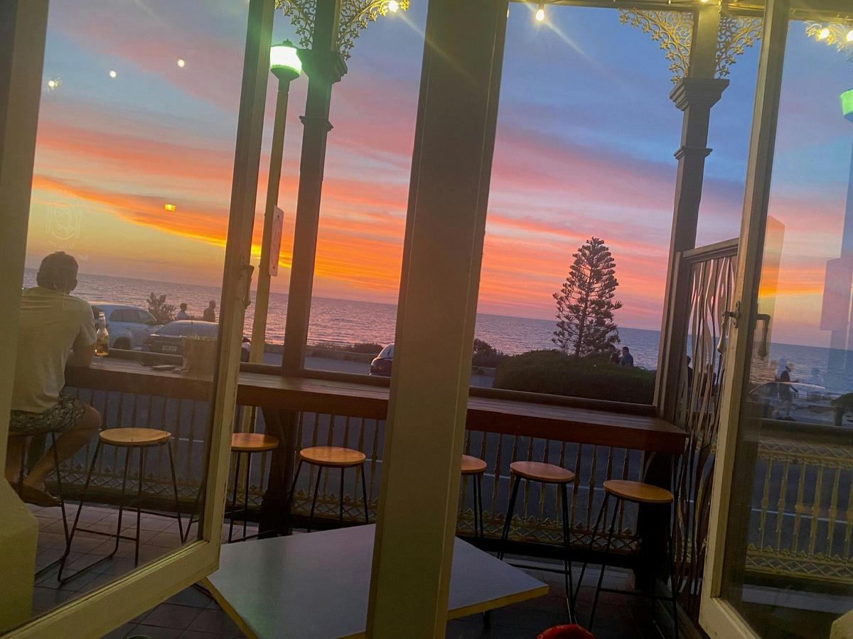 It's not a painting - it's our sunset.