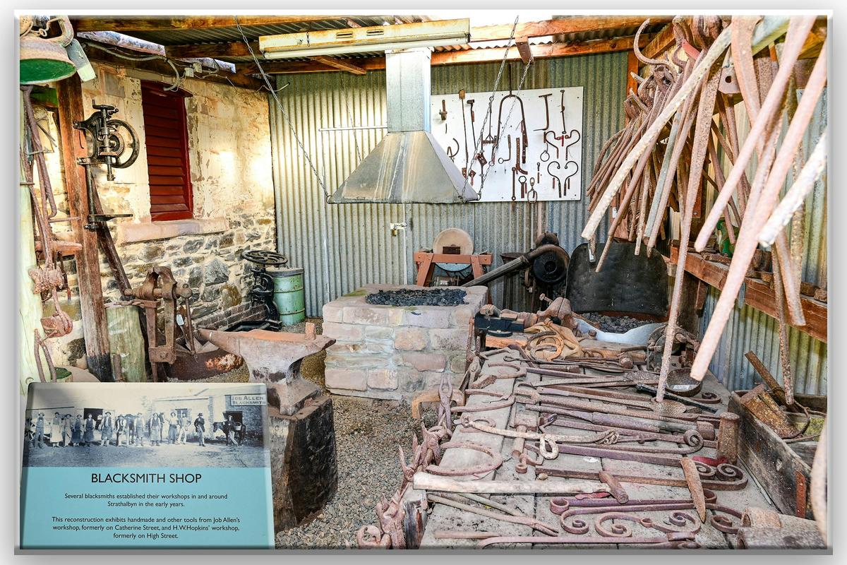 Blacksmith shop display