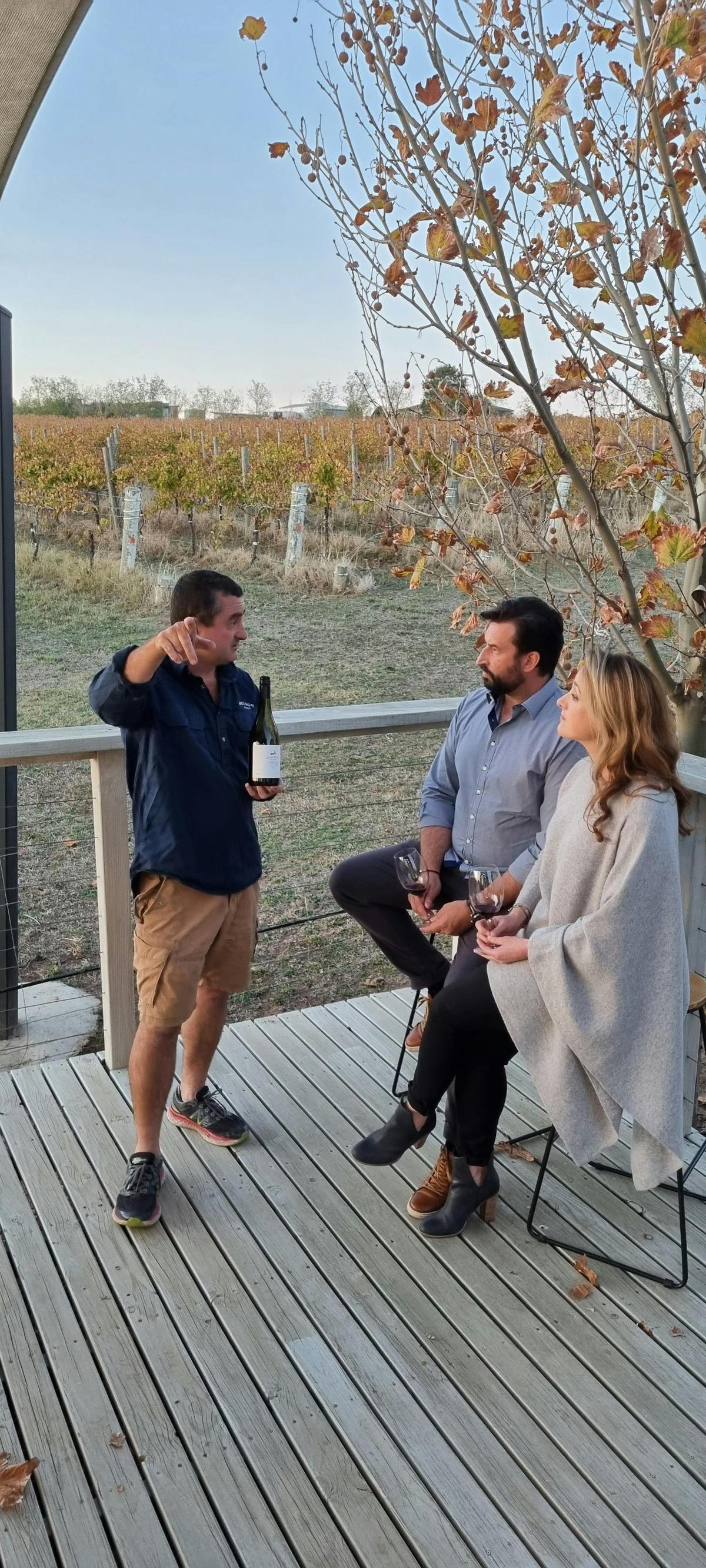 Afternoon tasting on the deck