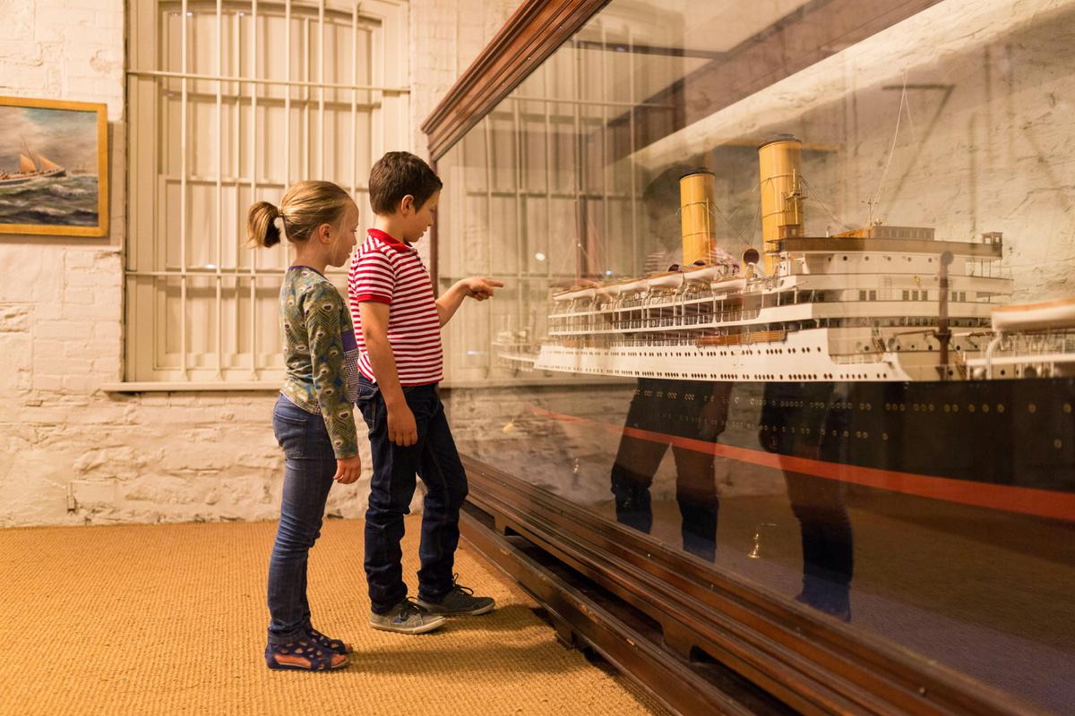 Children at the Maritime Museum
