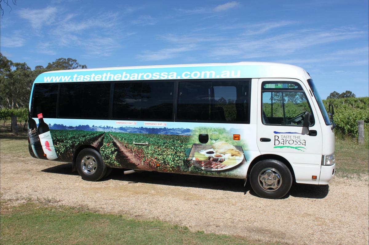 Our small group Taste the Barossa bus