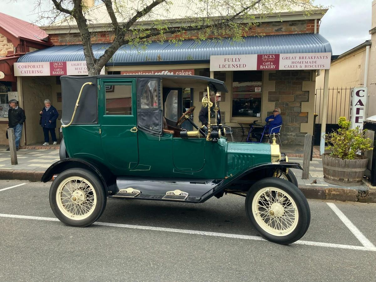 High Street Strathalbyn often hosts characterful vintage and veteran car clubs