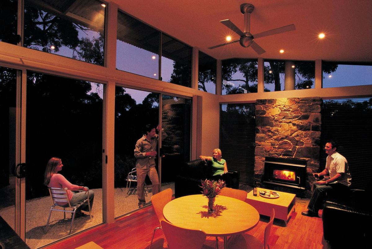 A relaxing time with friends at the Ridgetop Retreats