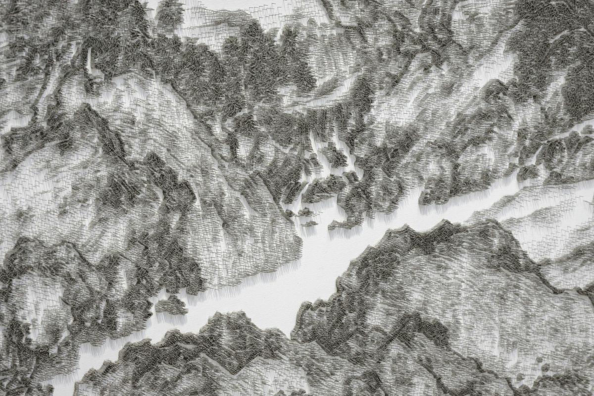 Chen Chun-Hao 陳浚豪, Imitating Travellers Among Mountains and Streams by Fan Kuan of the Song...