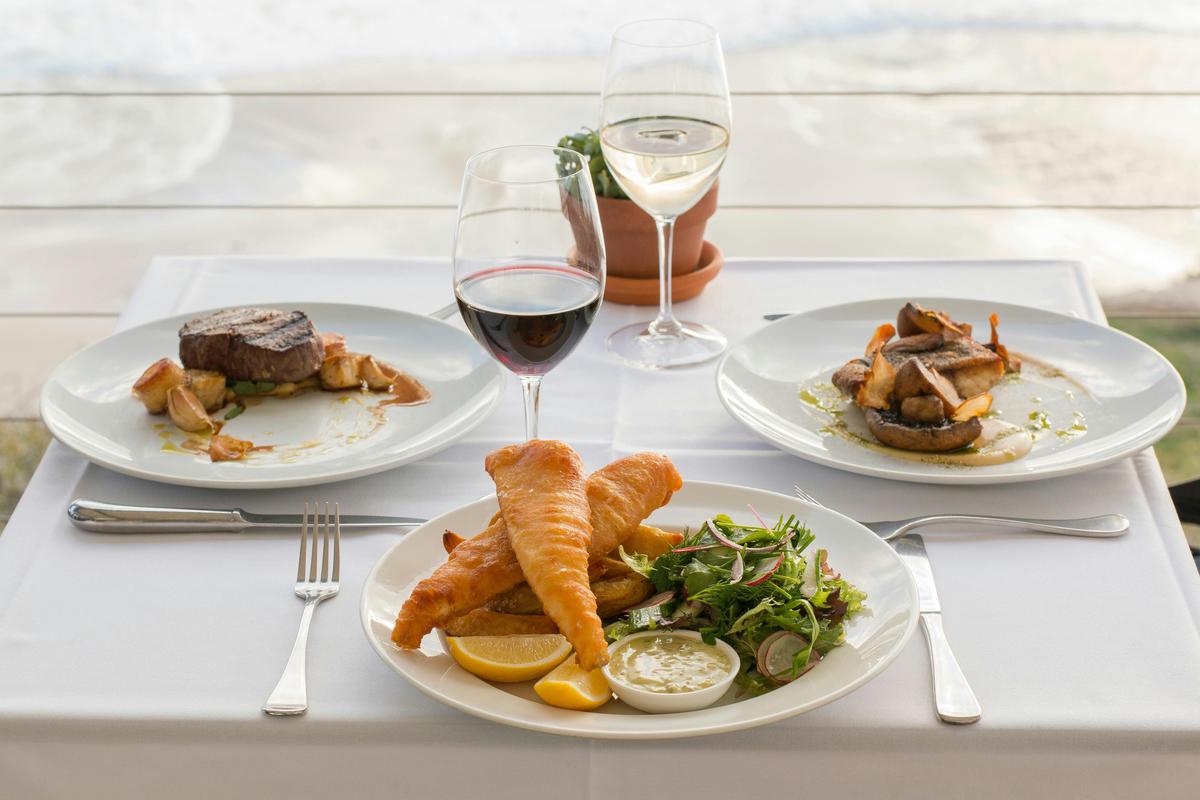 Local food and wine, magnificent views