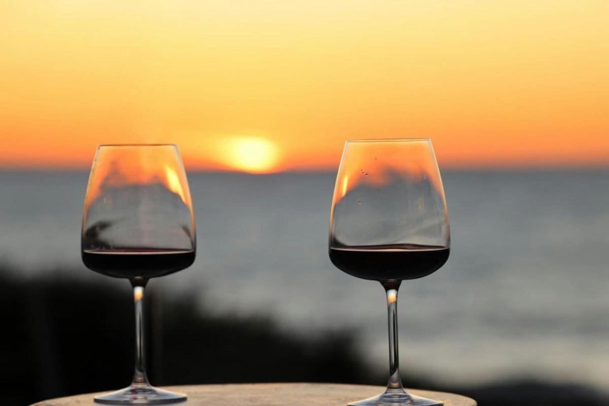 Sunset views from the balcony