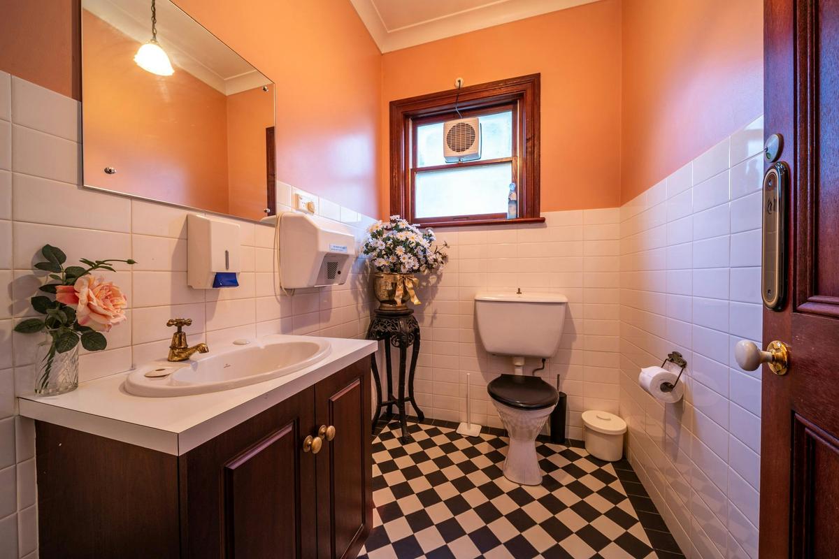 One of the bathrooms