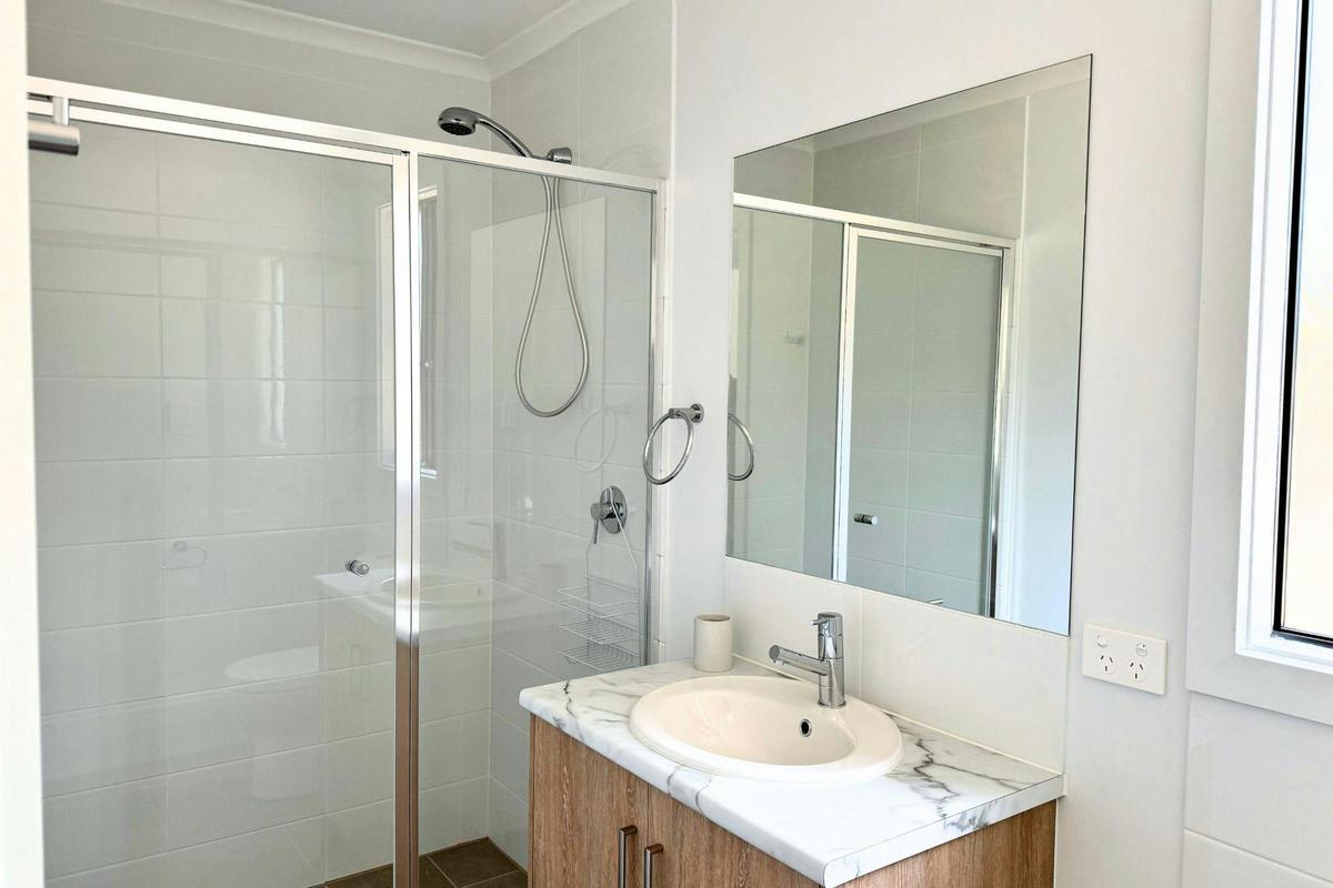 Bathroom with walk in shower