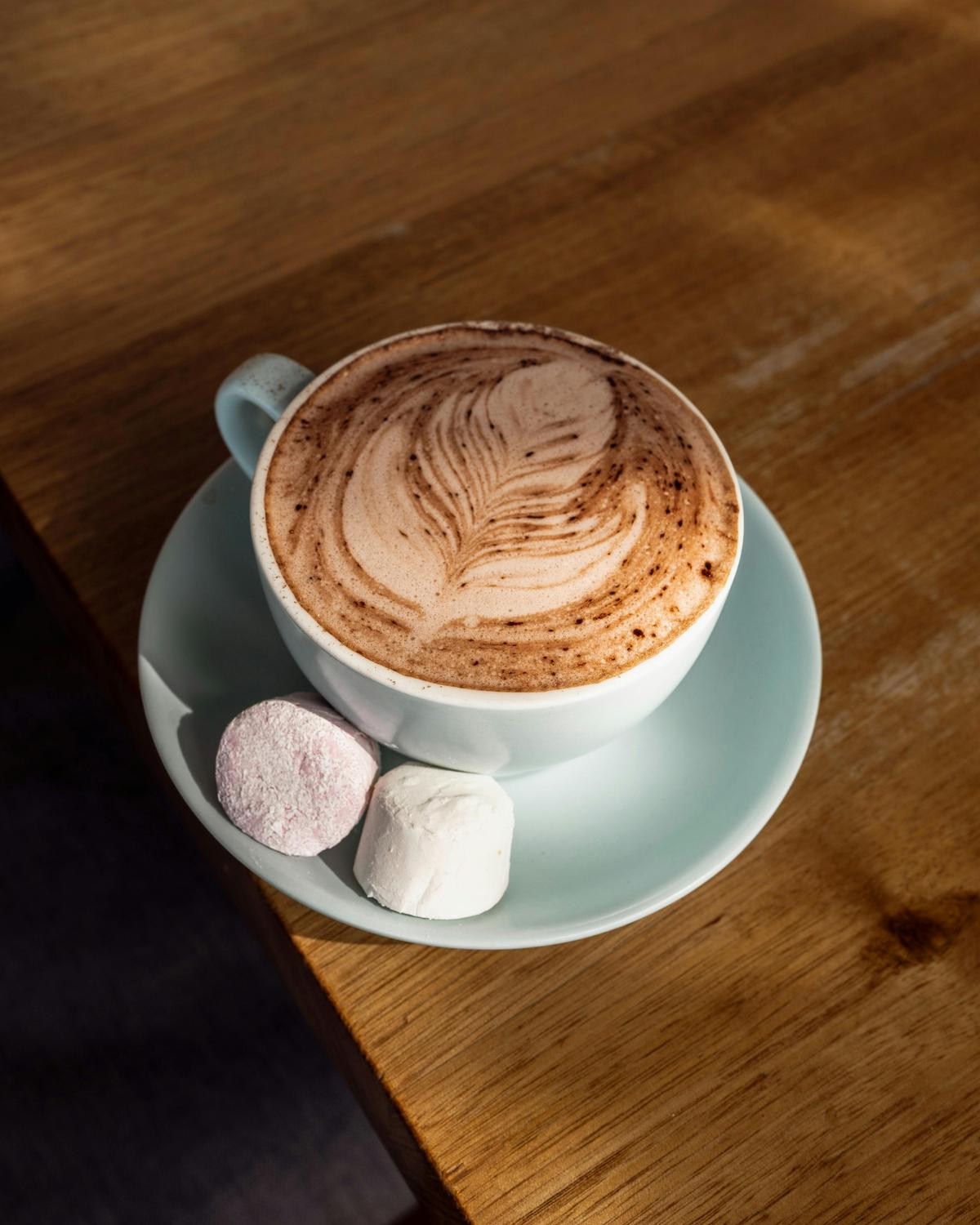 Hot chocolate at the Flour Store
