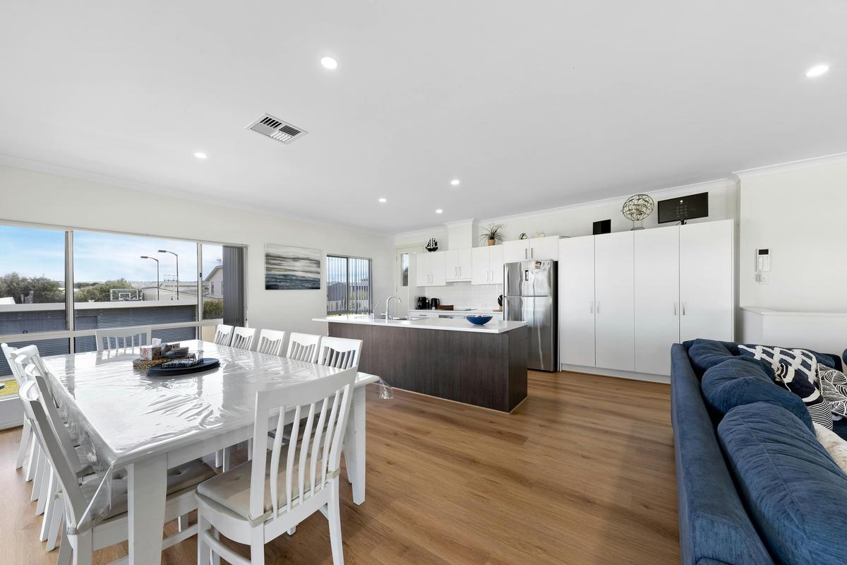 Dining room and kitchen