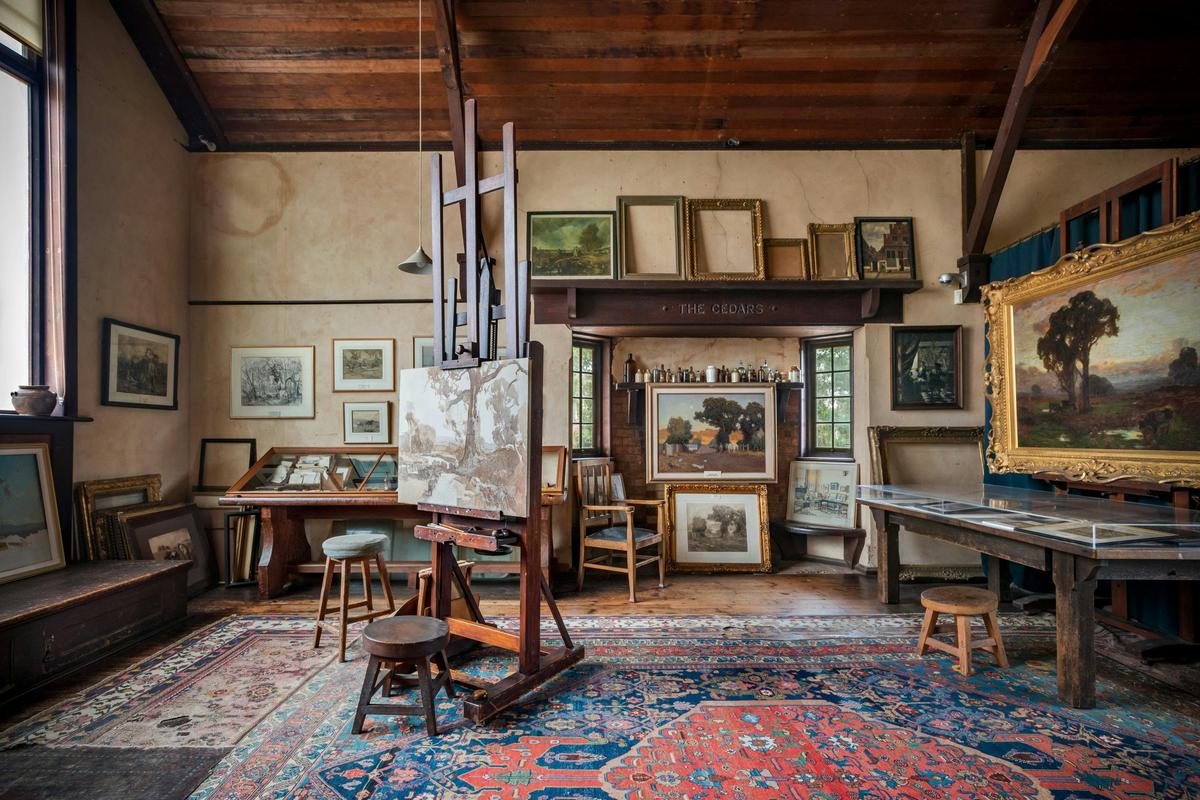 Hans Heysen's studio