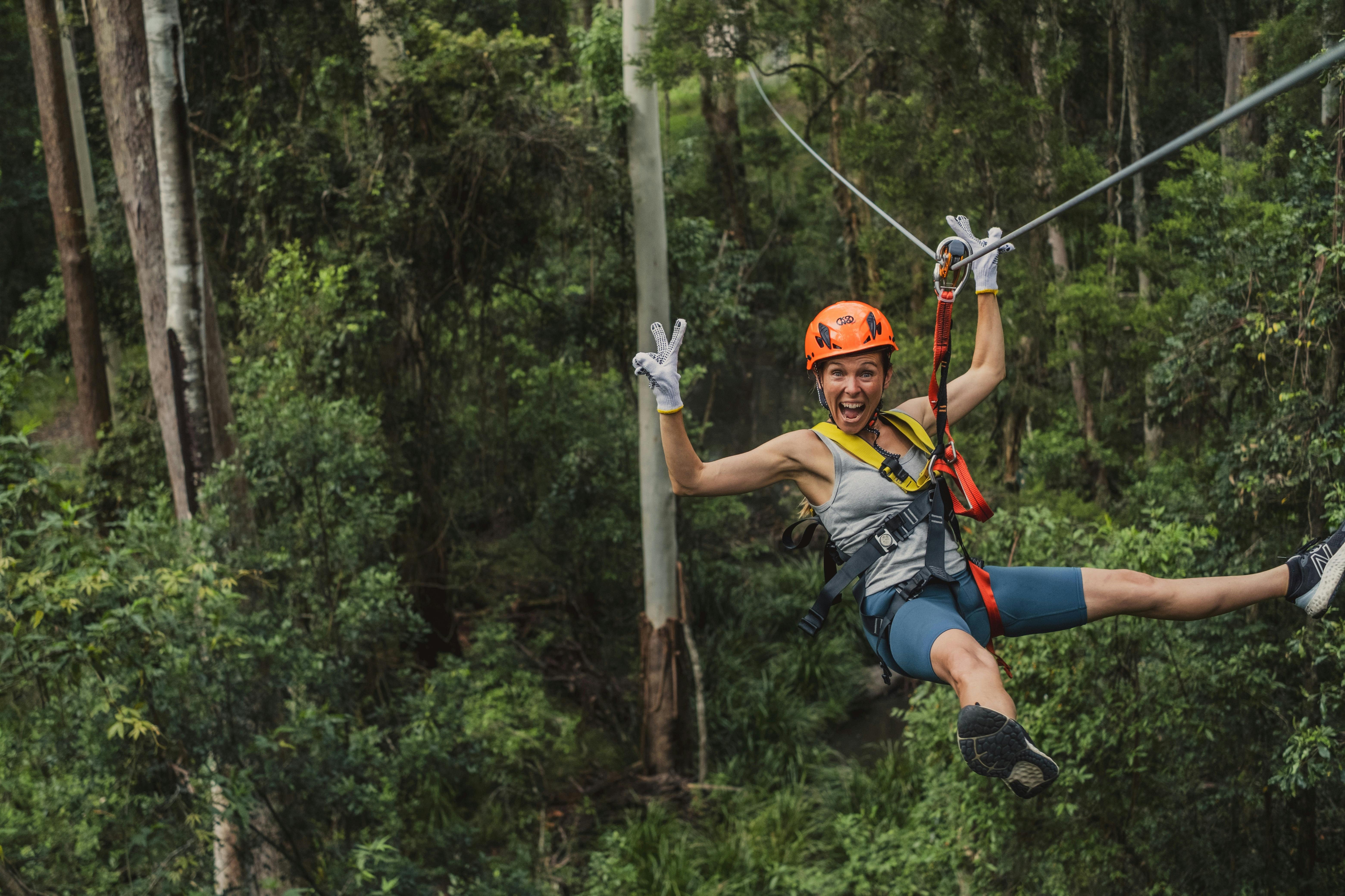 Plenty of ziplines / flying foxes on our Treetop high ropes course