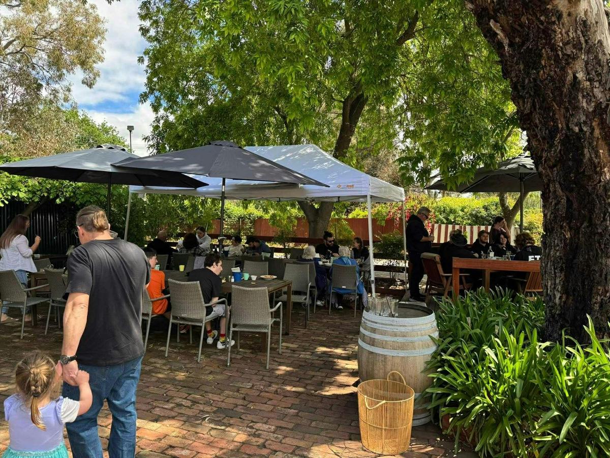 Beautiful beer garden