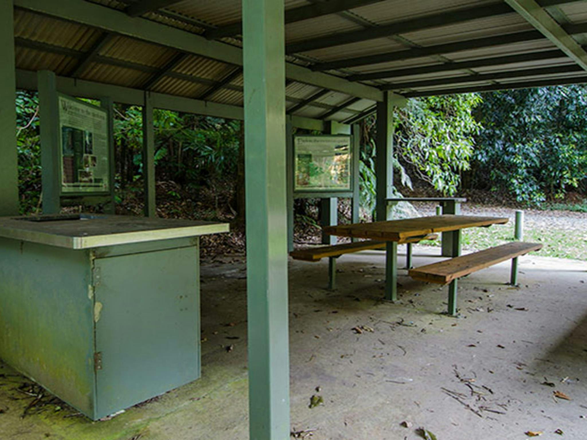 Wilson River picnic area barbecue, Willi Willi National Park. Photo: John Spencer