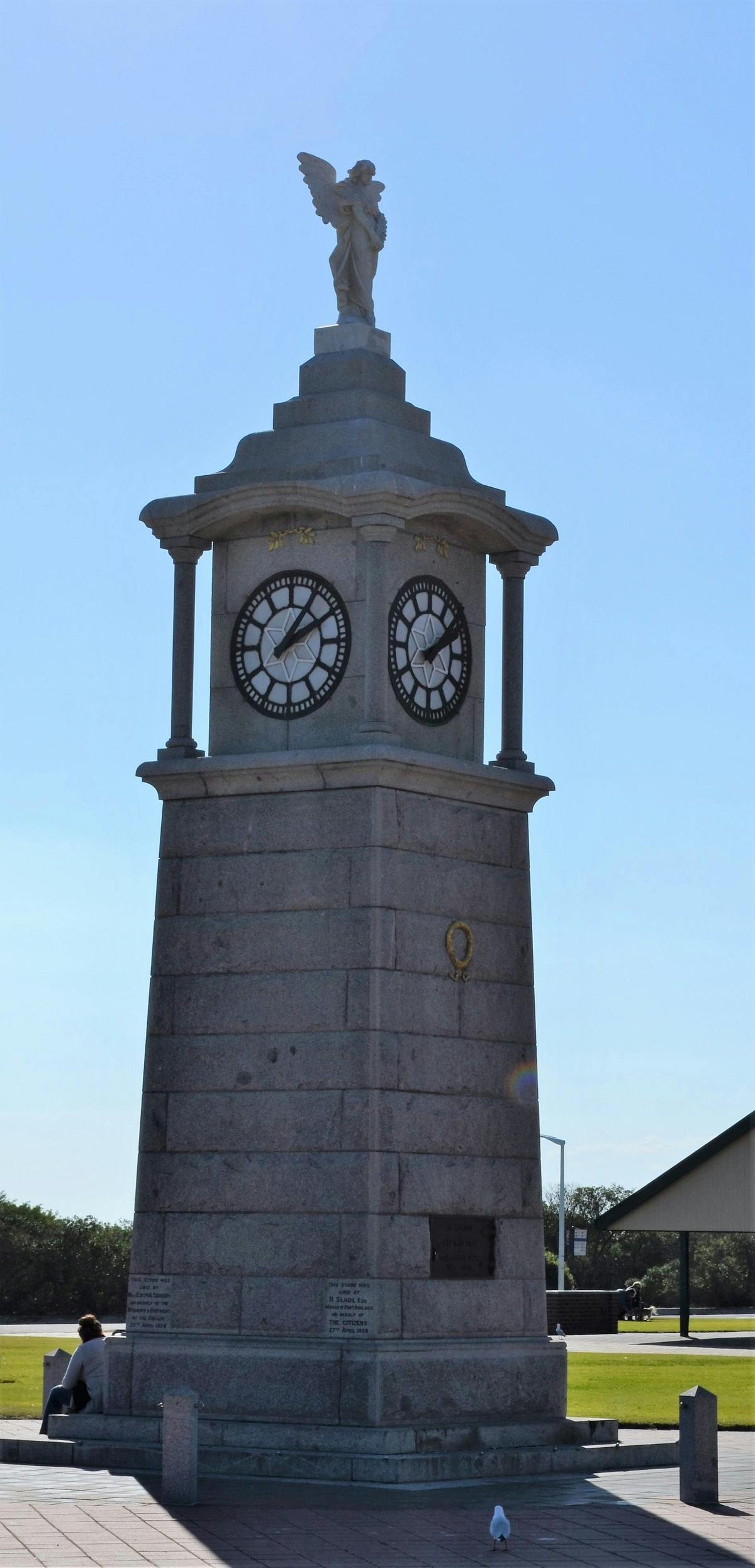 The Semaphore Angel War Memorial Clocktower