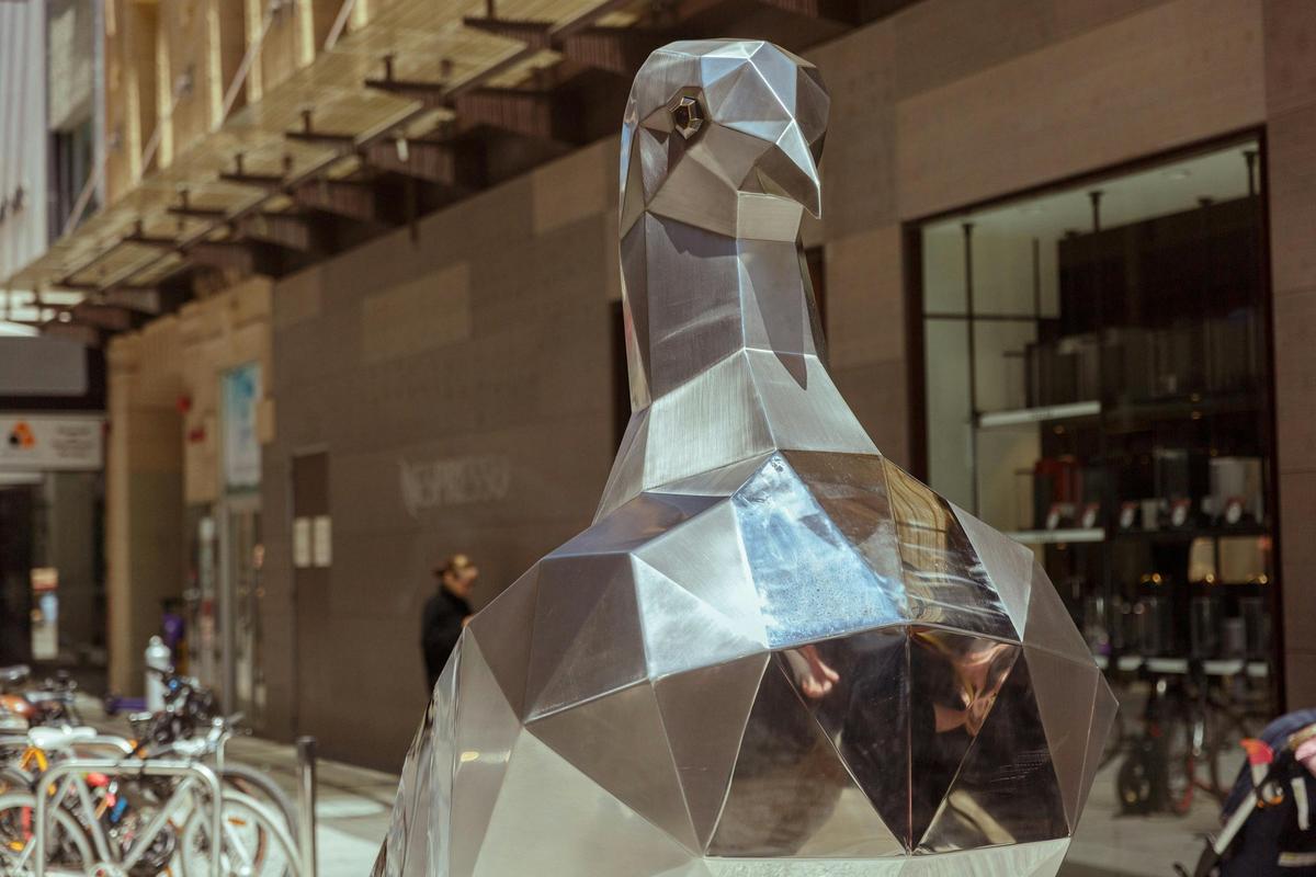 The 'Pigeon' sculpture