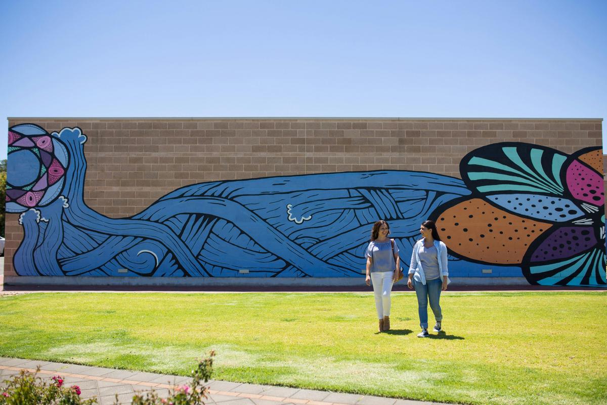 Port Noarlunga Arts Centre external mural