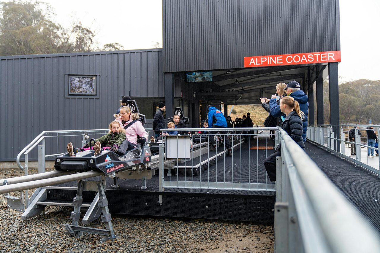 Thredbo Alpine Coaster, families scoring their first rides
