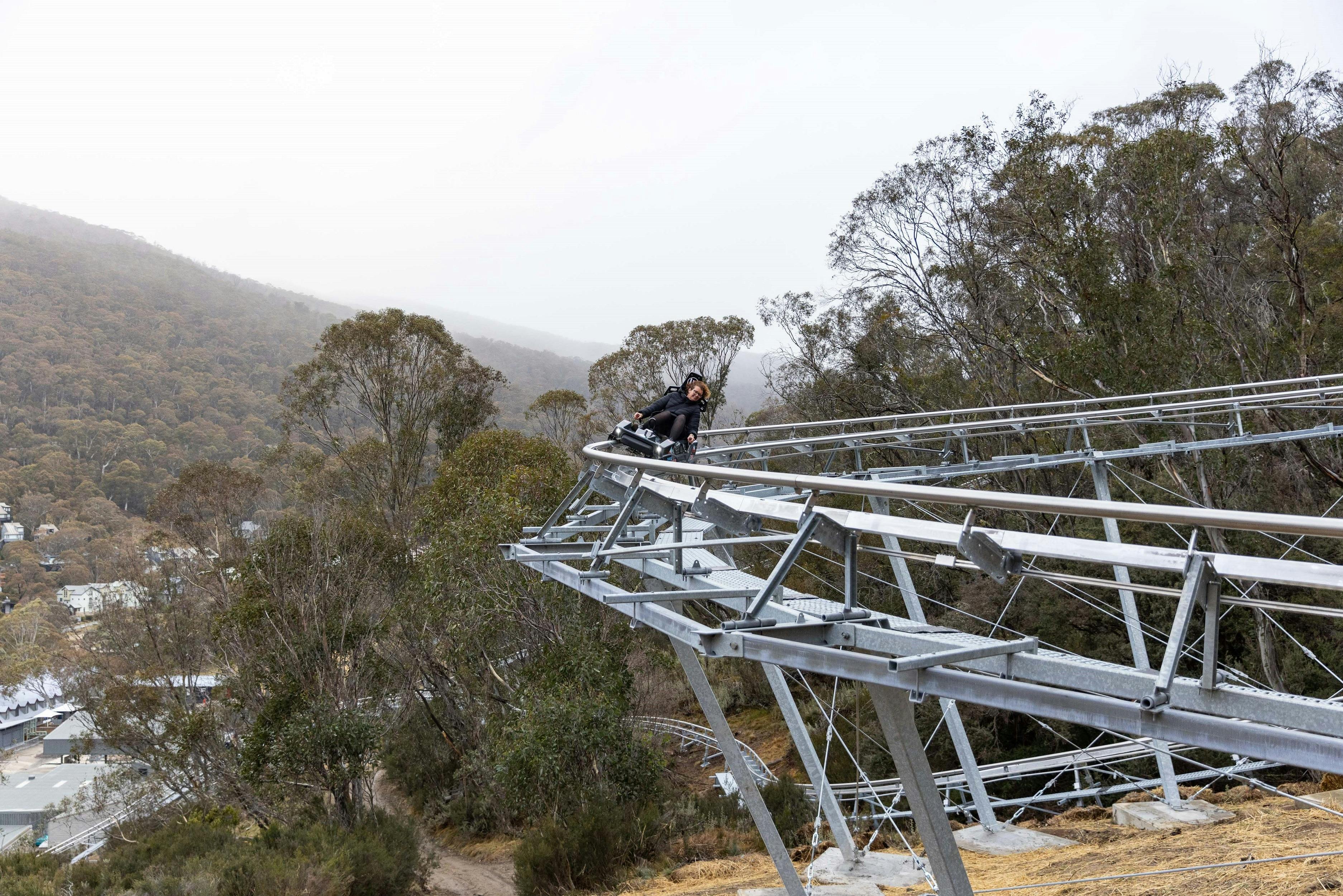 First rides on Thredbo Alpine Coaster