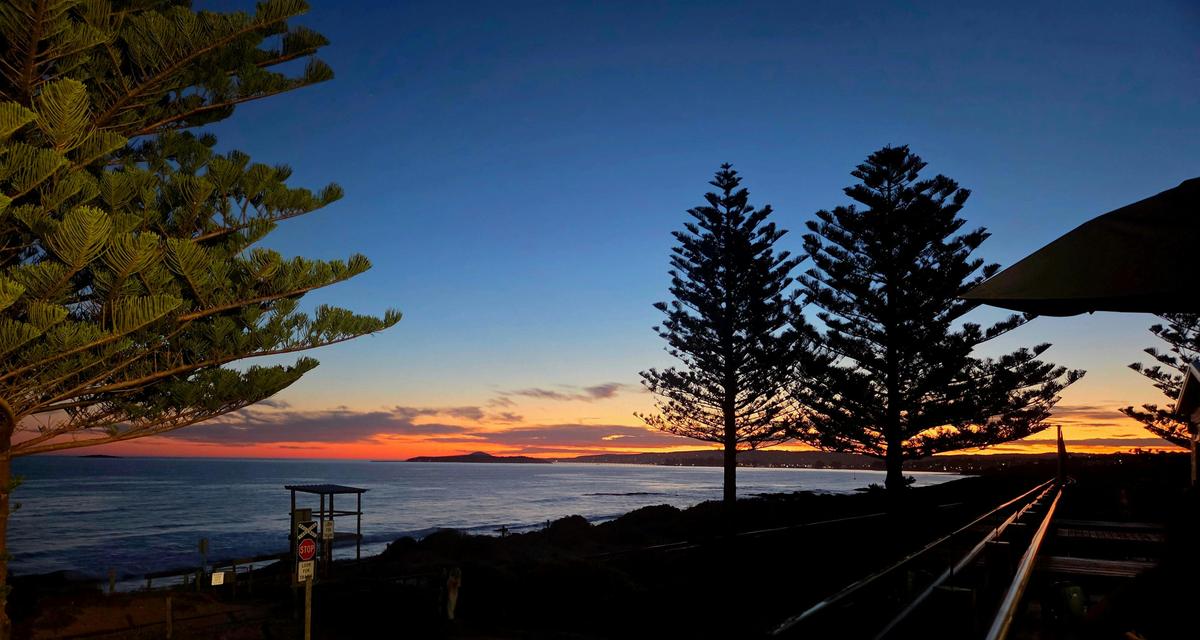 Ocean sunset views