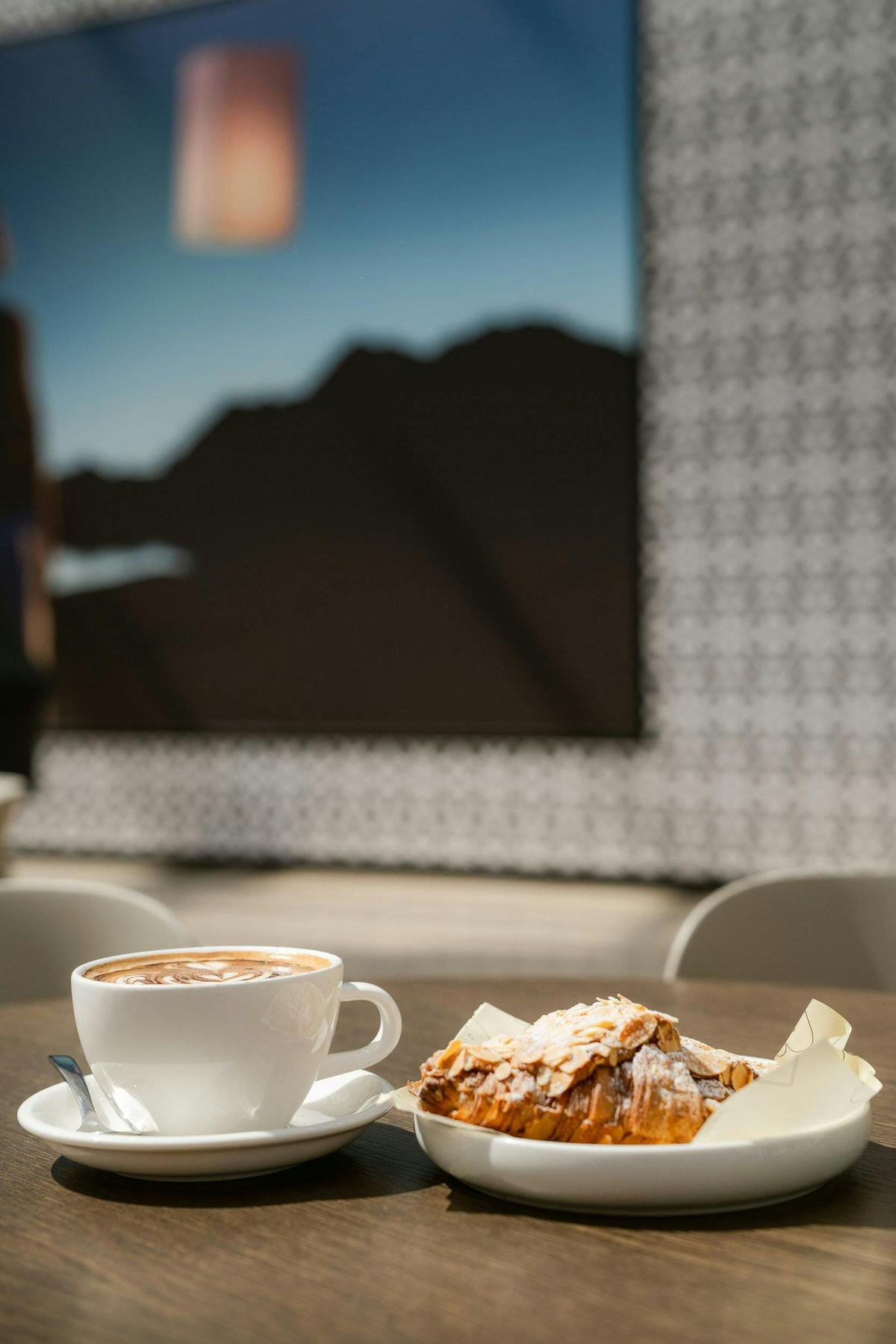 Coffee and croissant