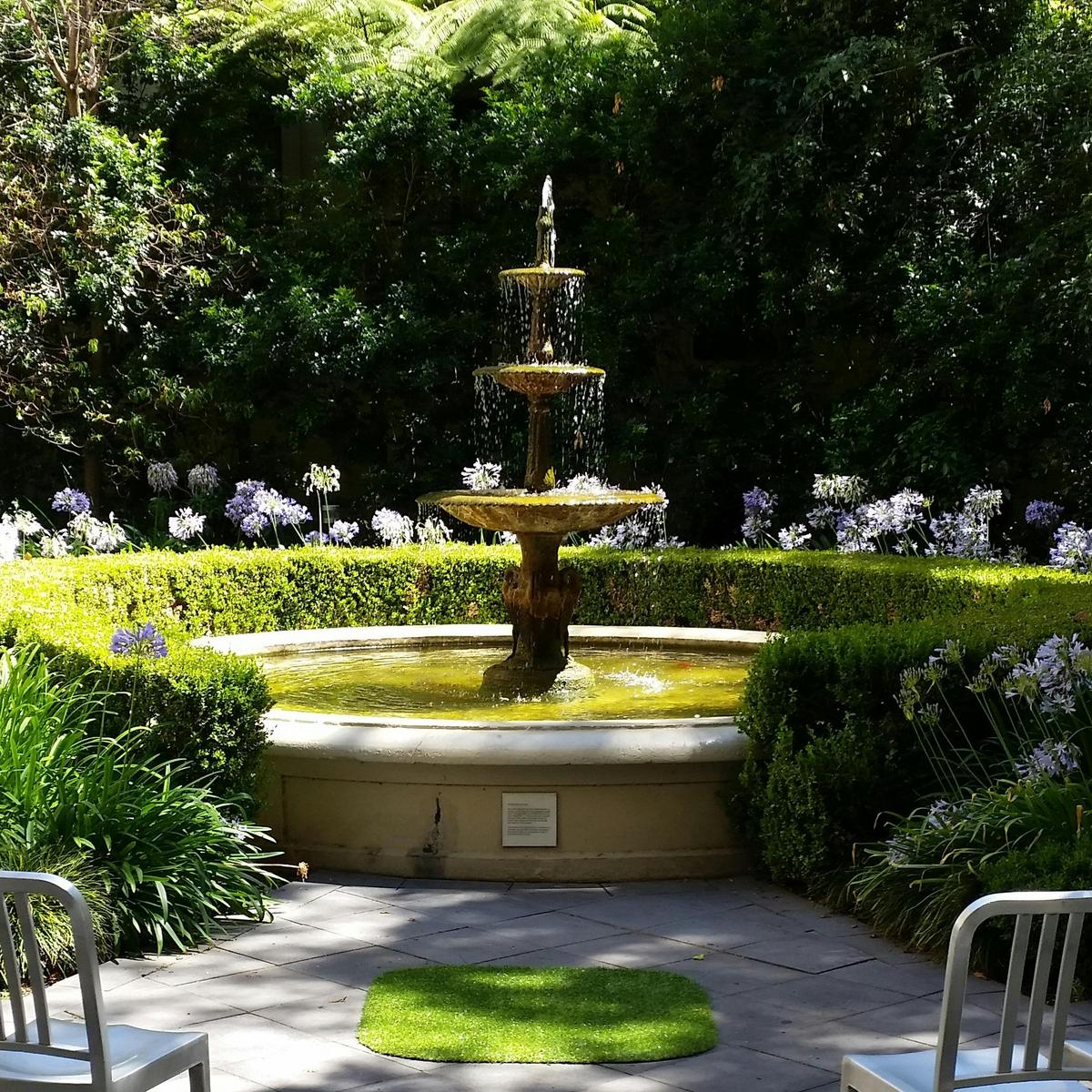 Courtyard fountain