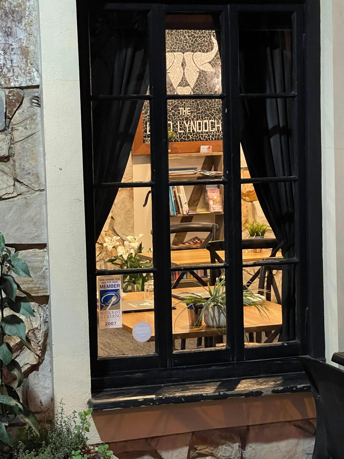 Looking in through a front window