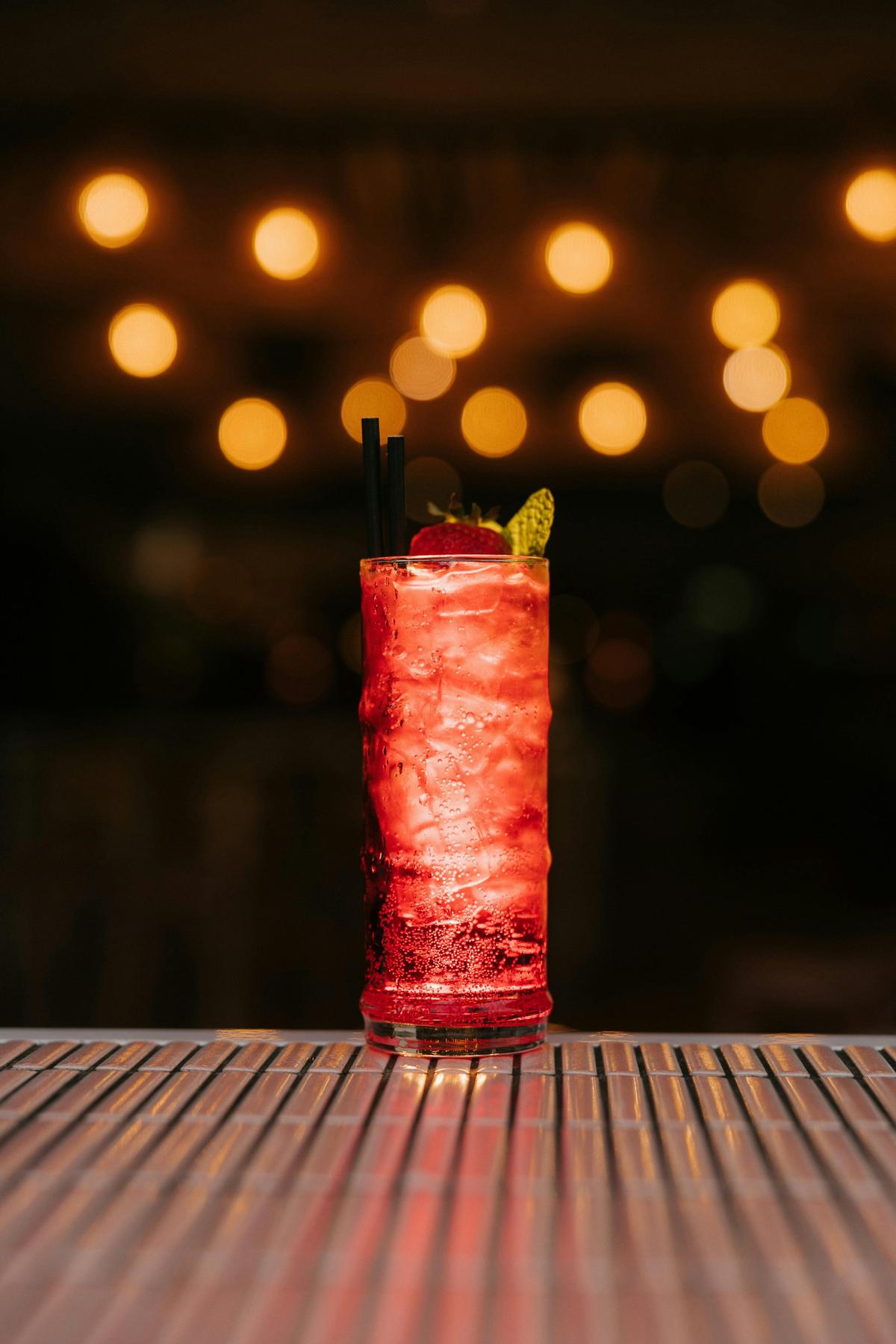 Pink Cocktail on The Balcony