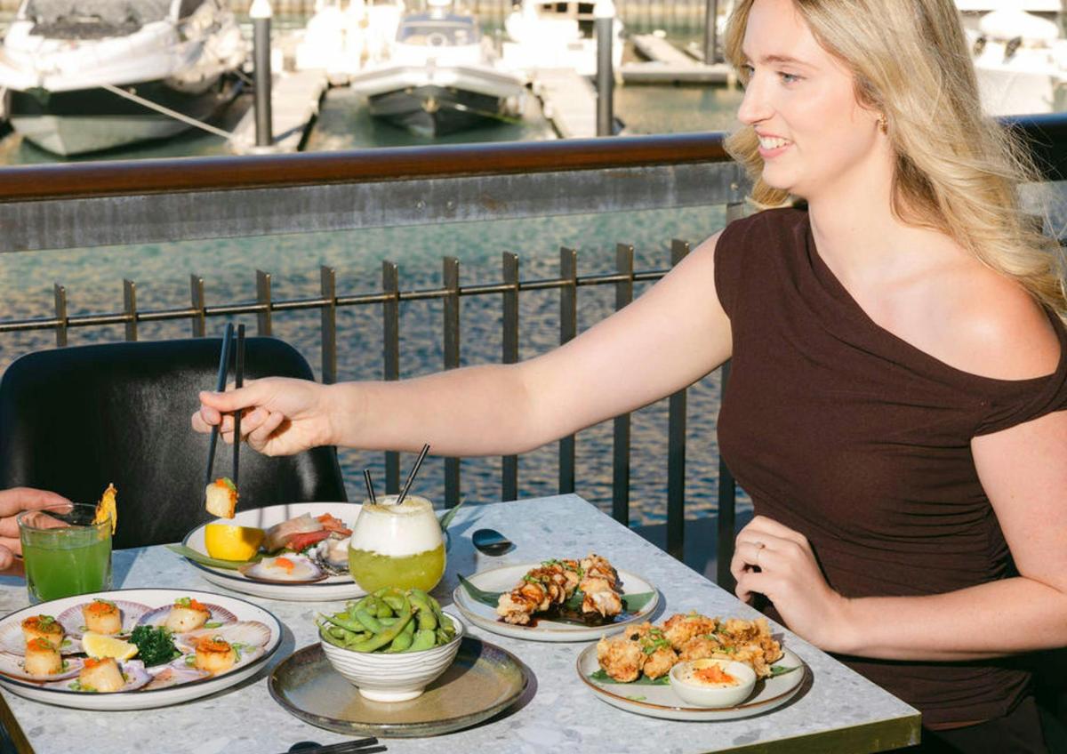 Tomiko Japanese Steak House Marina Pier Glenelg, dining with a view waterfront, seafood