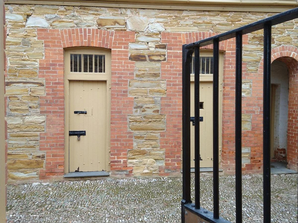 Willunga Courthouse cells and exercise yard