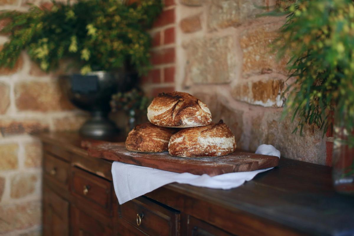 Our house baked sourdough bread