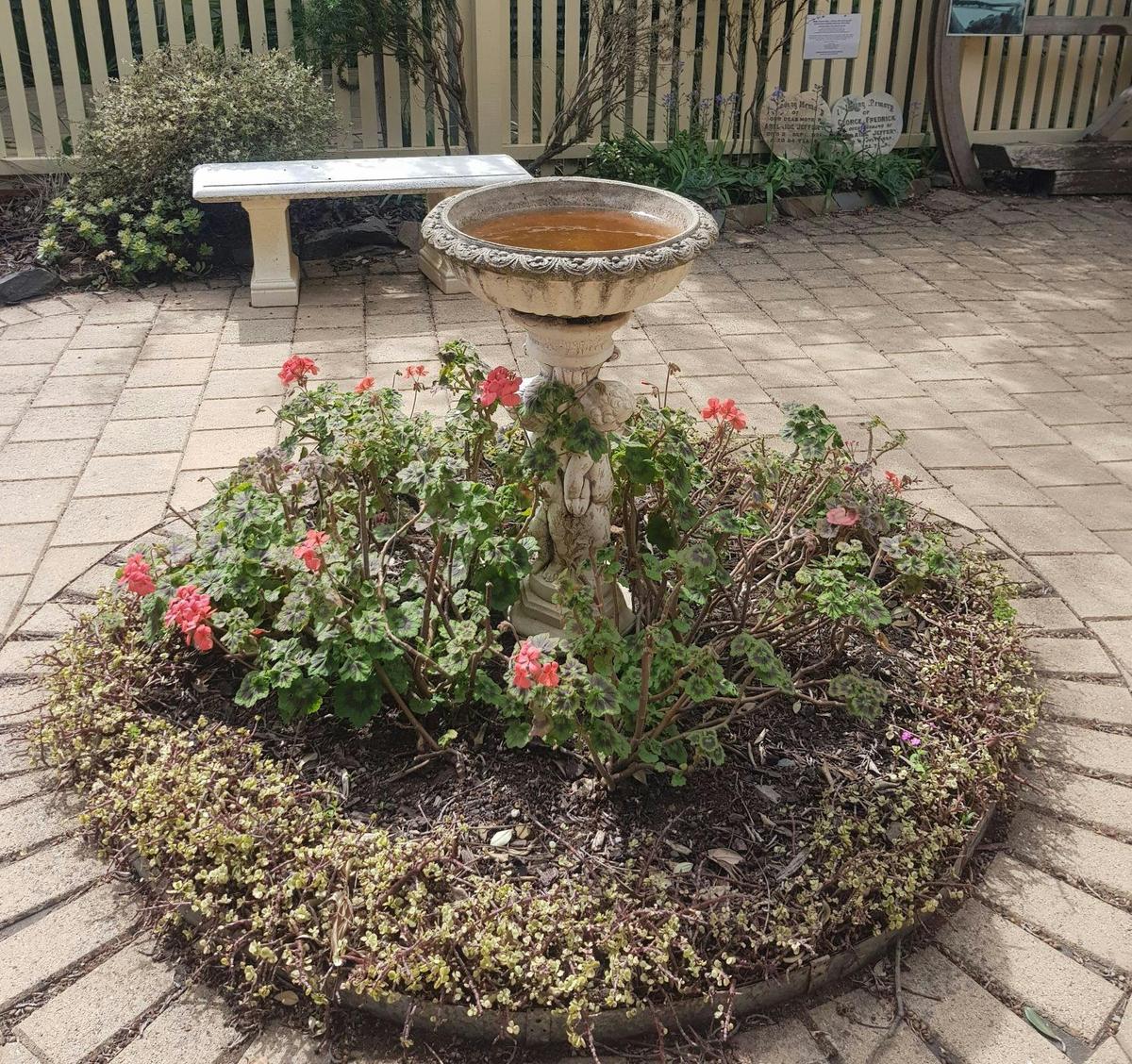 The gardens of the historic house at the Victor Harbor National Trust Museum.