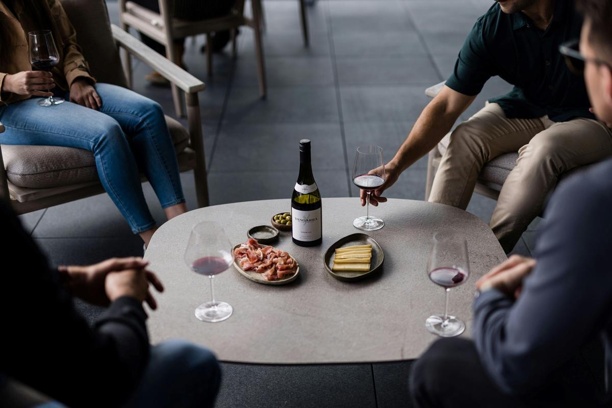 Wines by the glass at the Yangarra Cellar Door