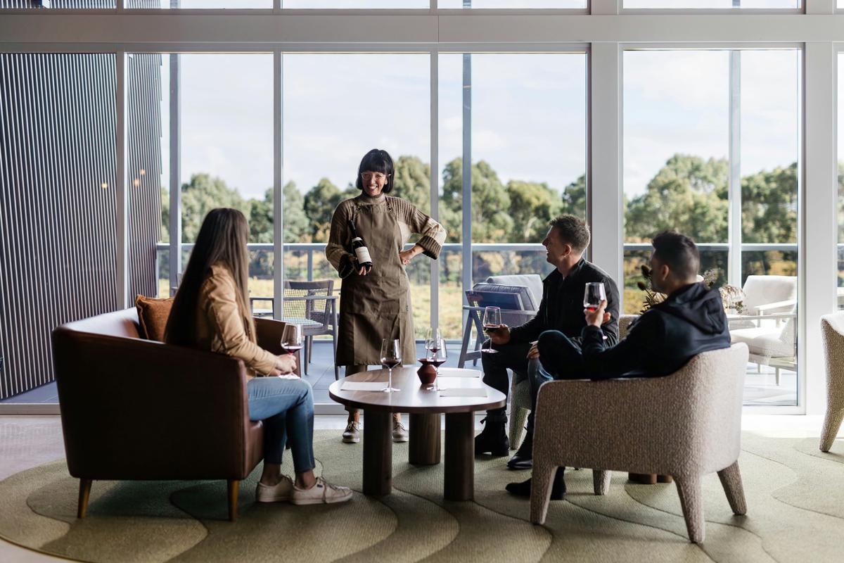 Wine tasting at Yangarra Cellar Door