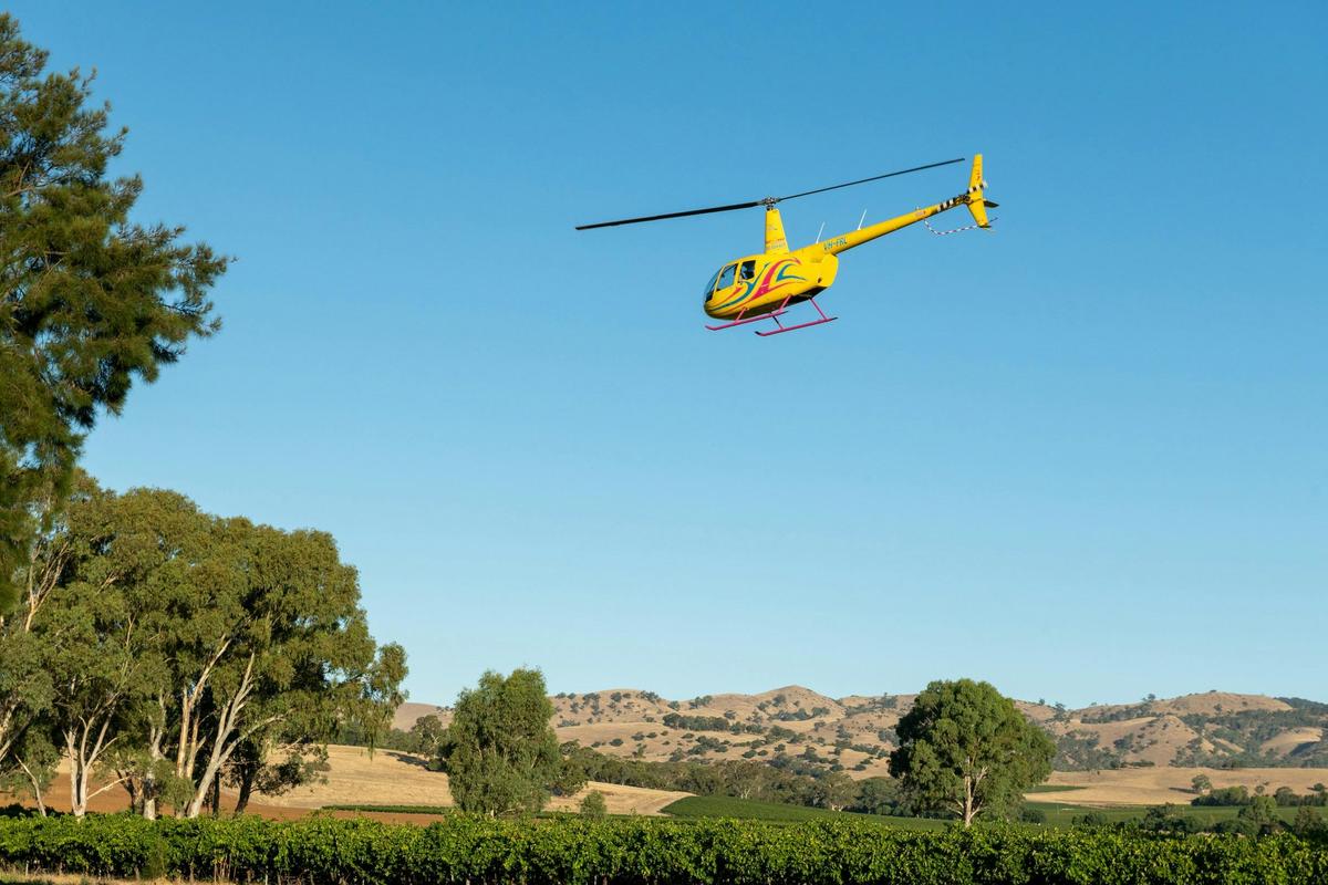 The Barossa Elevated - starting at helicopter base