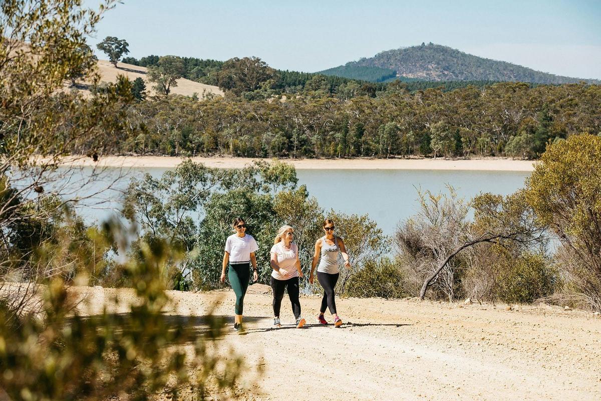 Walk, run or cycle through  a number of trail loops within the Warren Reservoir Reserve