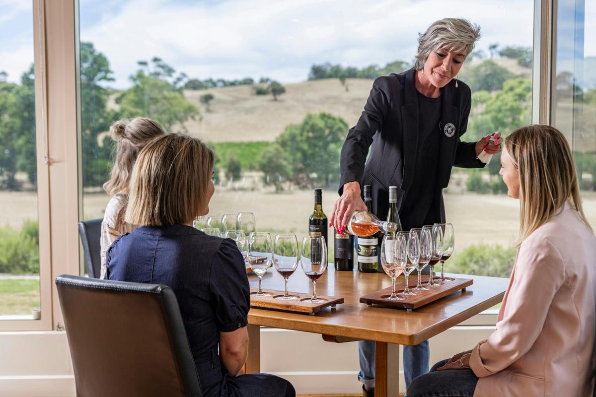 Wine tasting at Thorn-Clarke