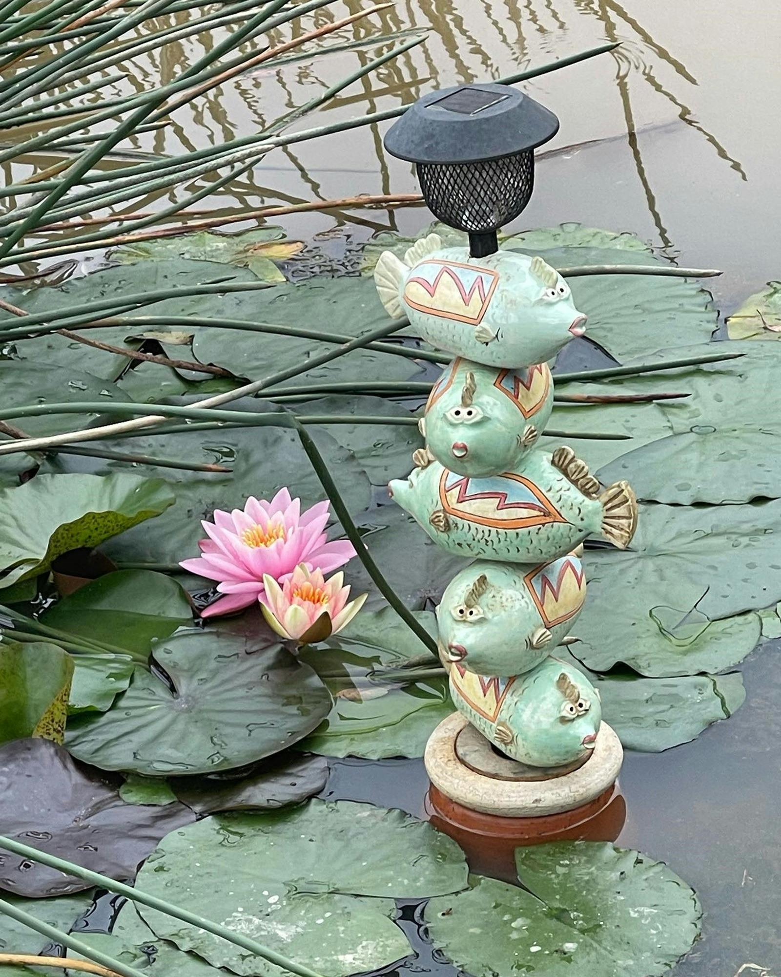 Bermagui Mudworks totem lily pond