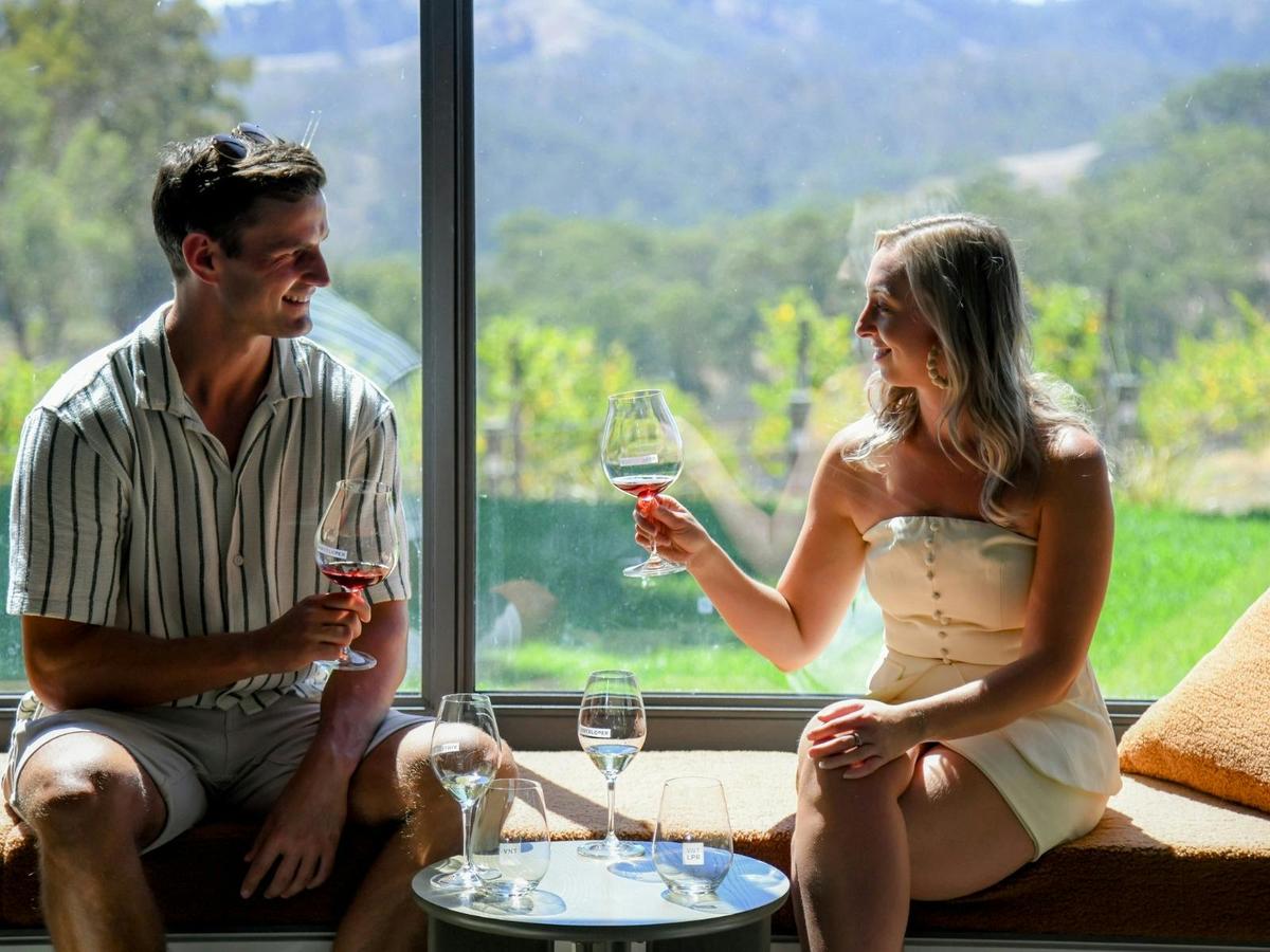 Wine Tasting in our cozy window nook