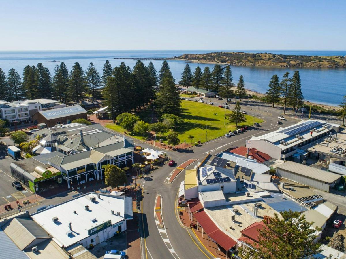 Overhead shot of Warland Reserve and the sea