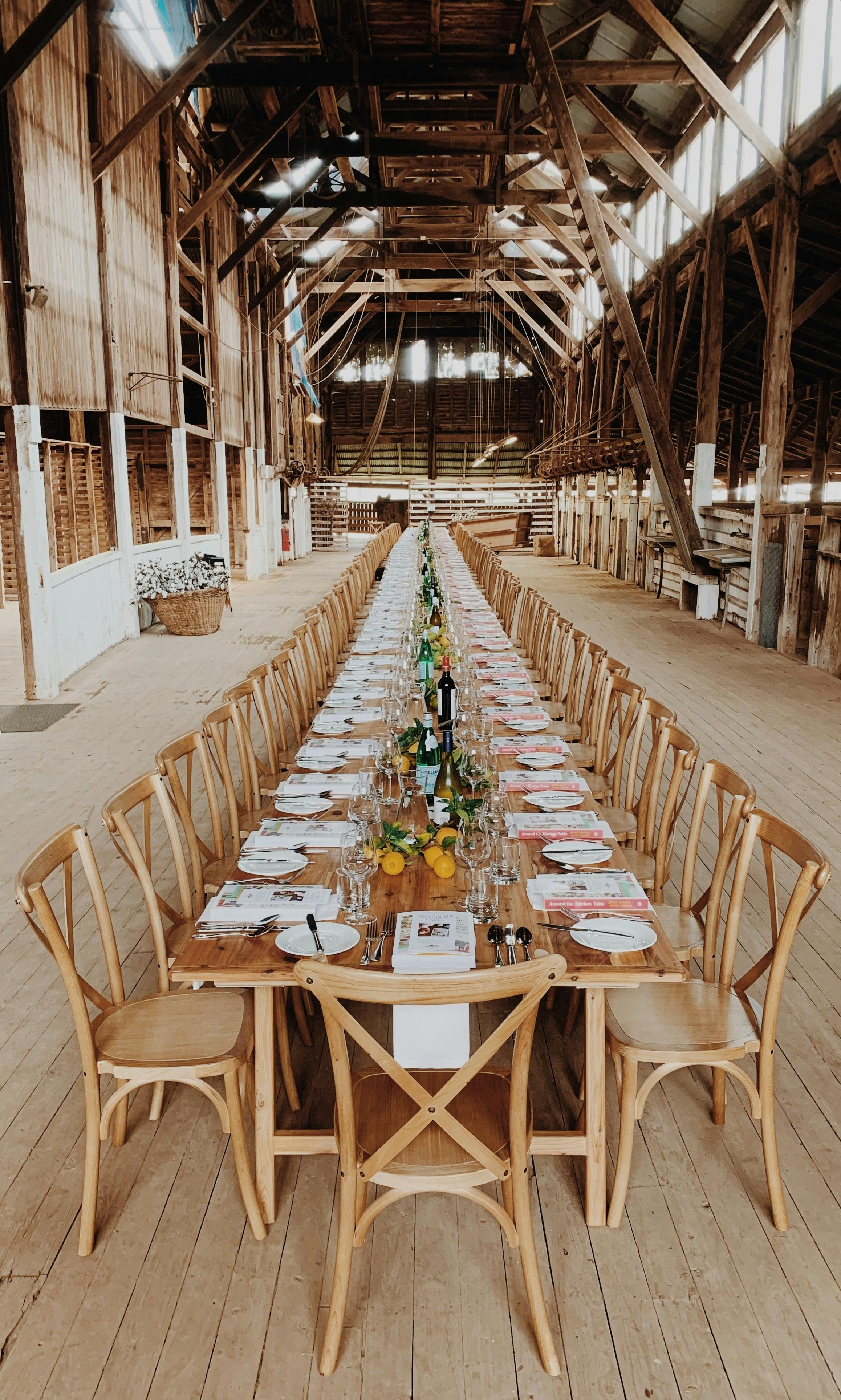 Long lunch in the Woolshed
