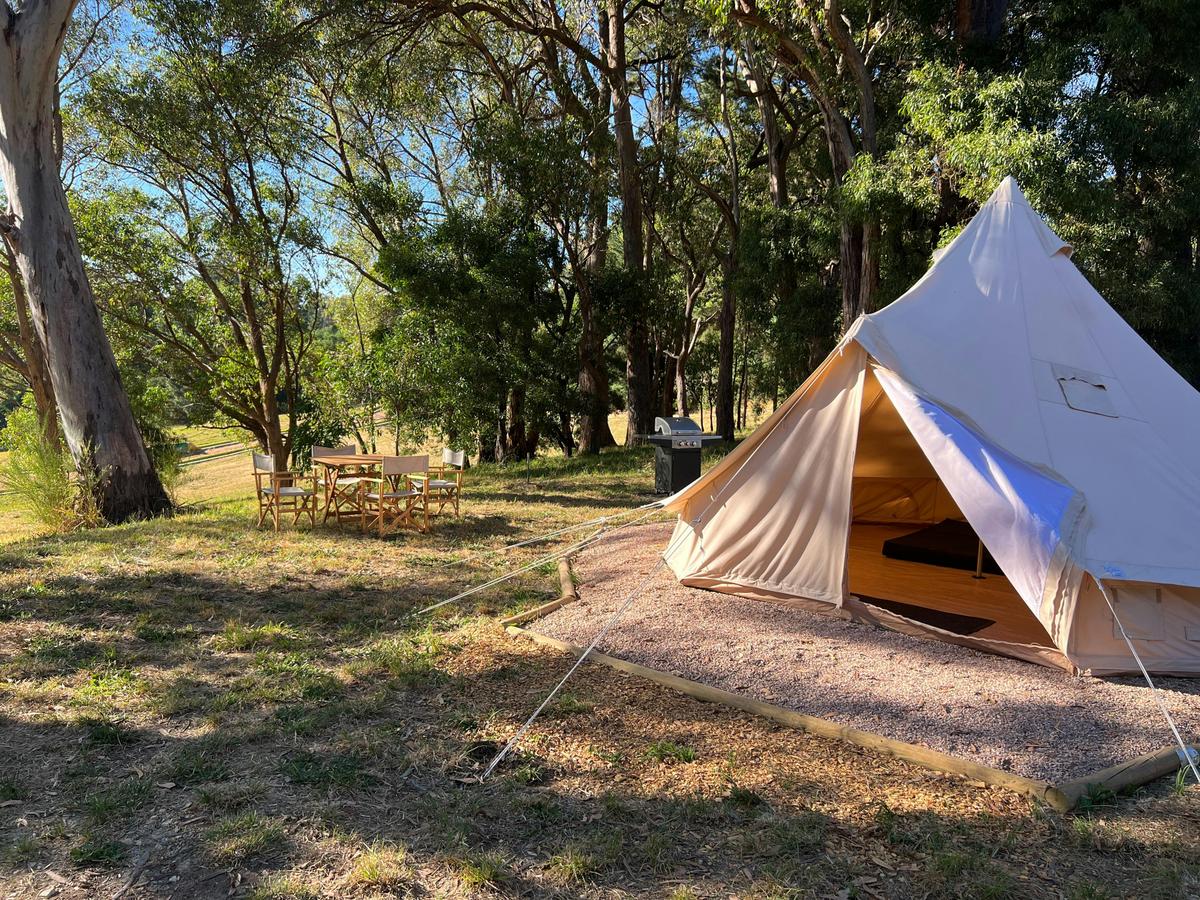 Glamping bell tent at Woodhouse Adventure Park