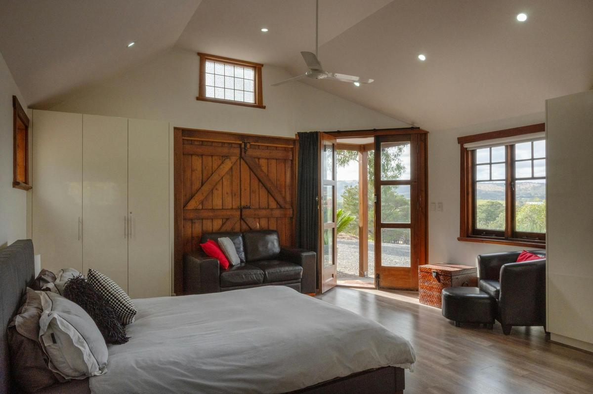 Studio overlooking vineyard