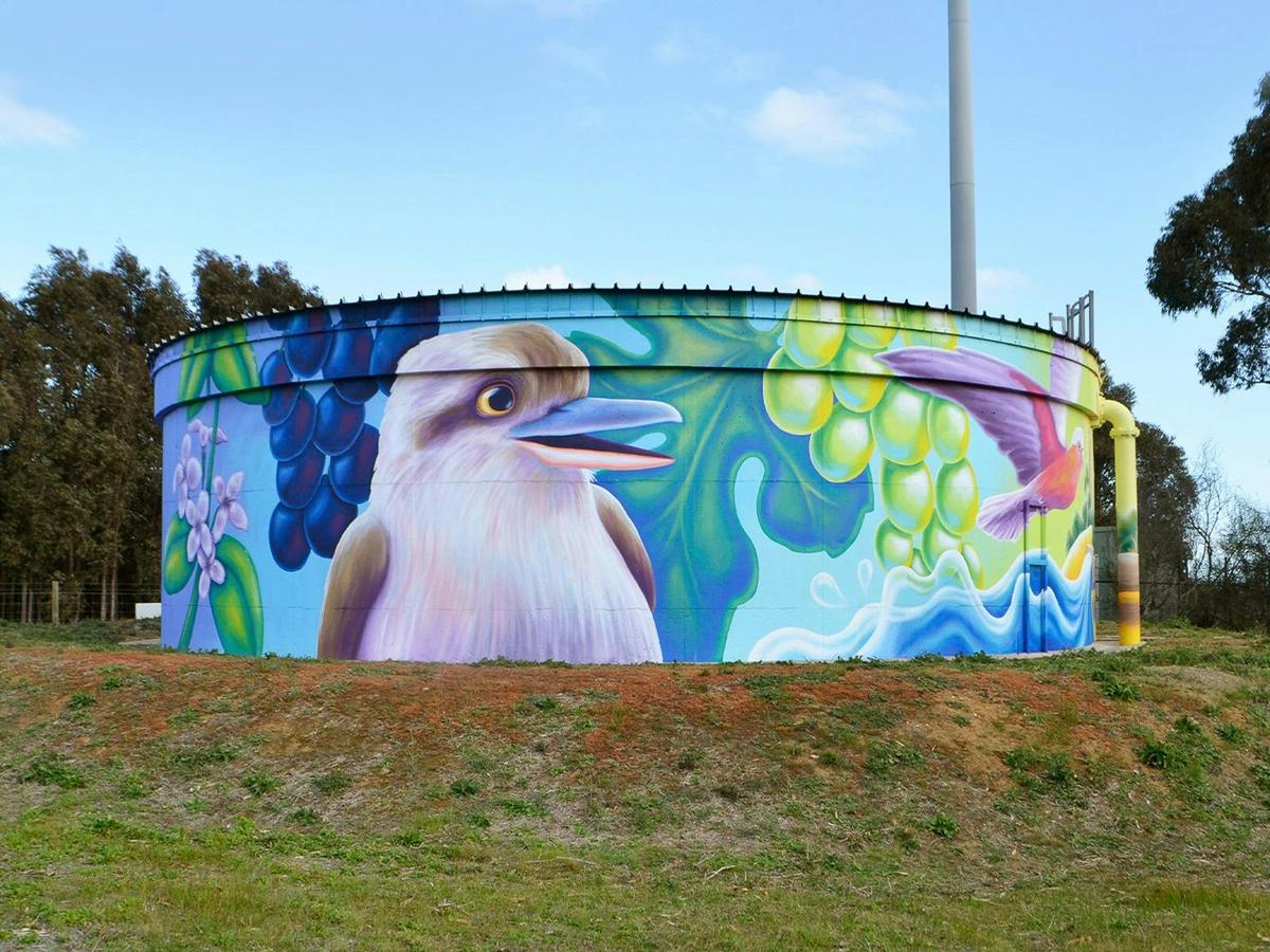Love Woodside SA Water mural
