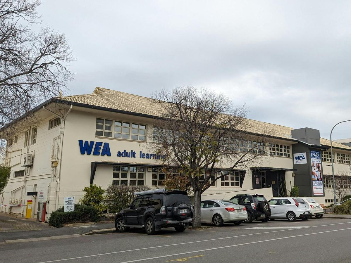 The WEA centre at 223 Angas Street, Adelaide.