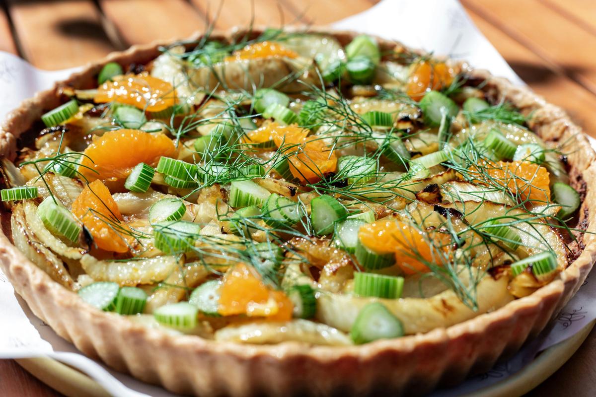 Fennel | Mandarin | Almond Tart