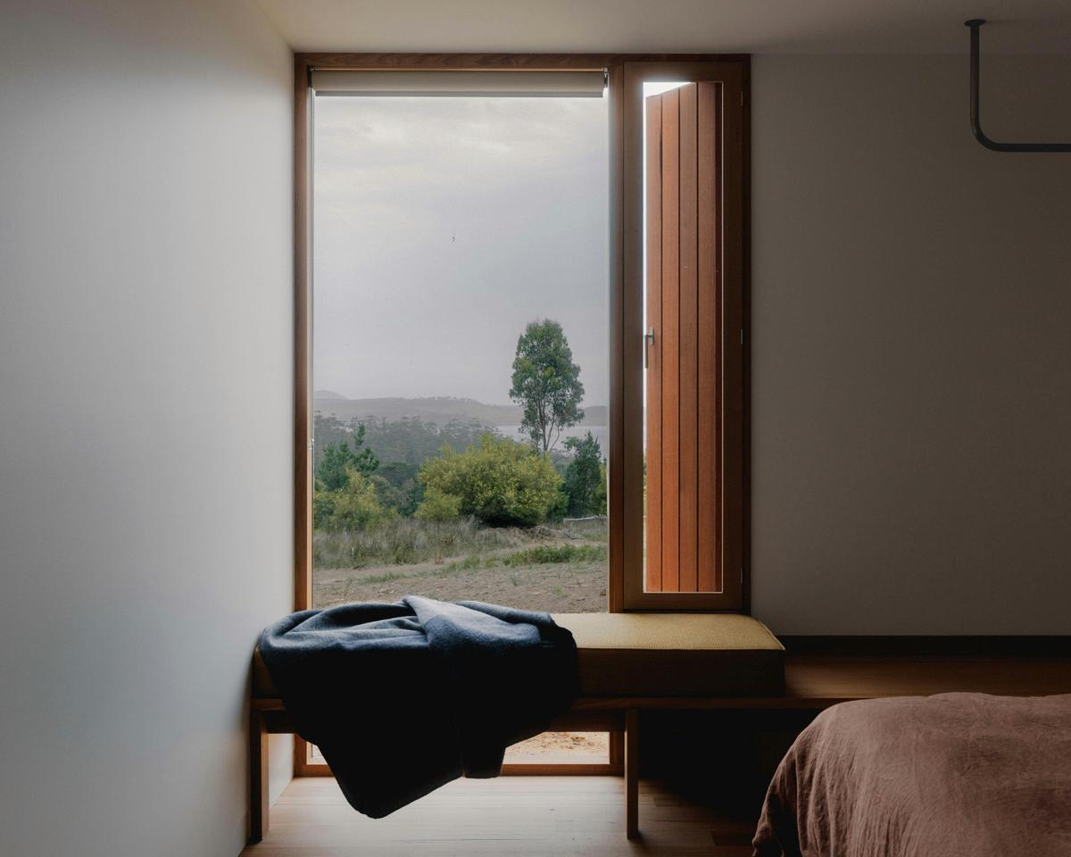 Two queen luxury bedrooms with views  - Hidden Spring Beach accommodation East Coast Tasmania