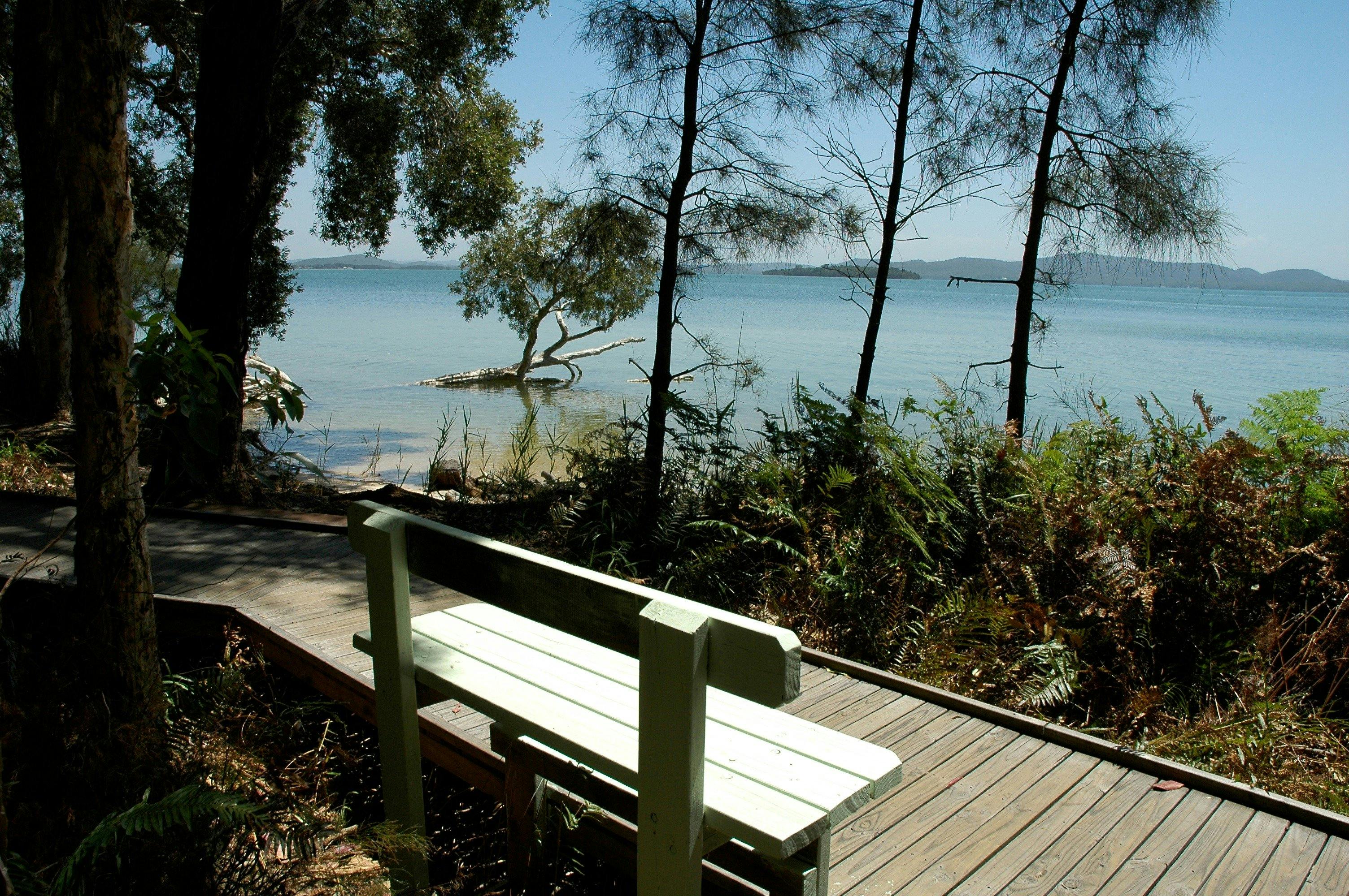 View from boardwalk over Tanilba Bay