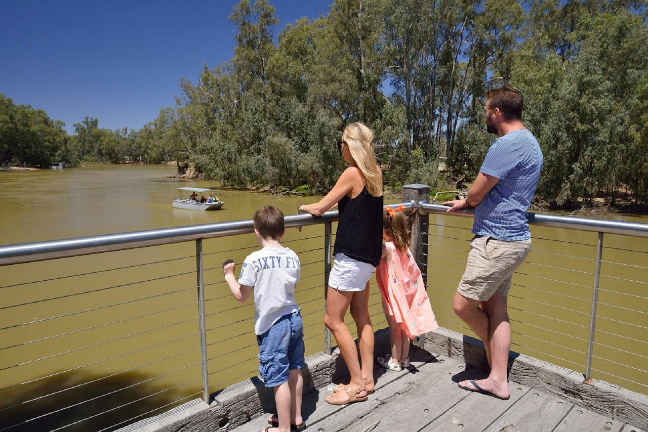 Barham Boardwalk viewing platform